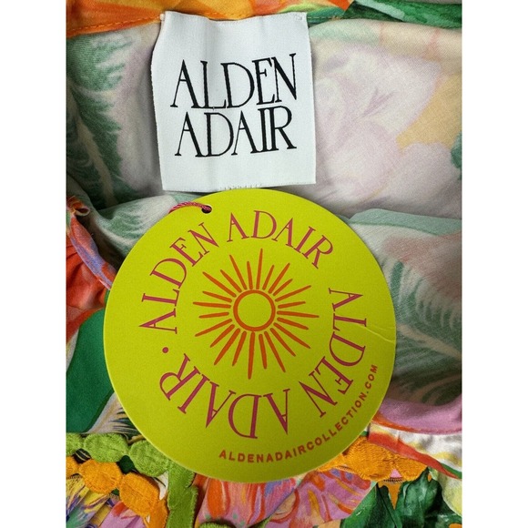 ALDEN ADAIR Harper Santiago Mini Dress Tropical‎ Resort Vacation NWT Sz XS - Picture 3 of 6